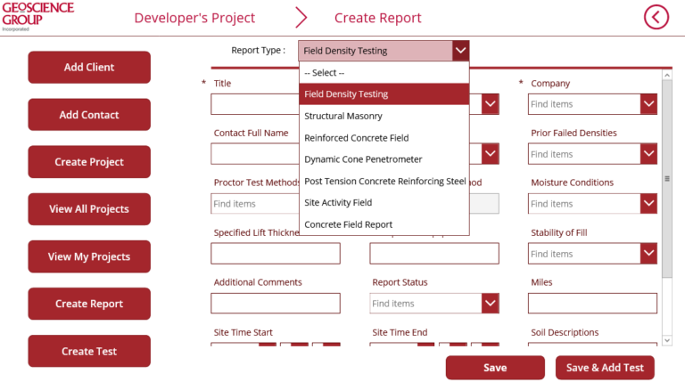 Create Report