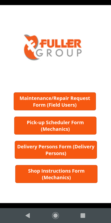 Asset Management Landing Screen